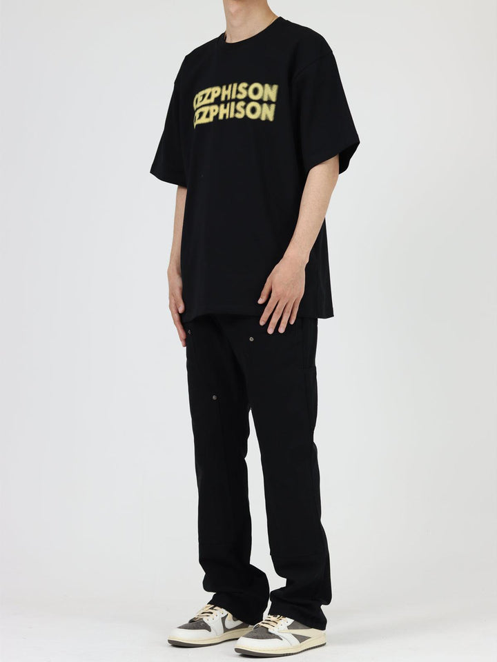 Straight-leg Denim Flared Trousers