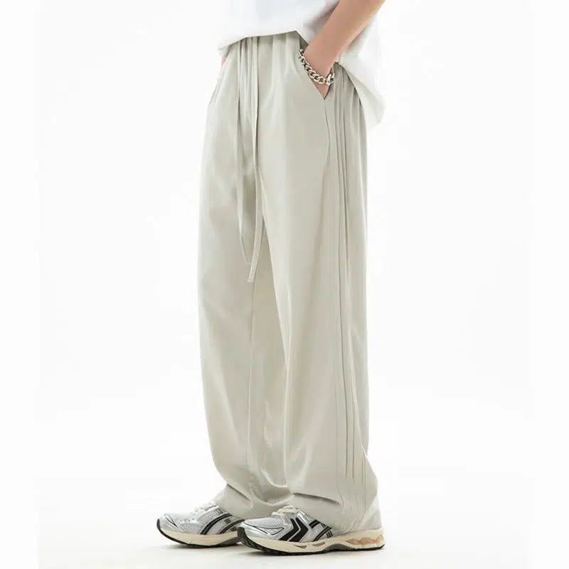 Straight-leg Drawstring Pants