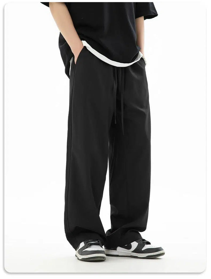 Straight-leg Drawstring Pants