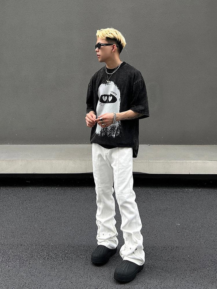 Straight-leg Micro Flared Jeans