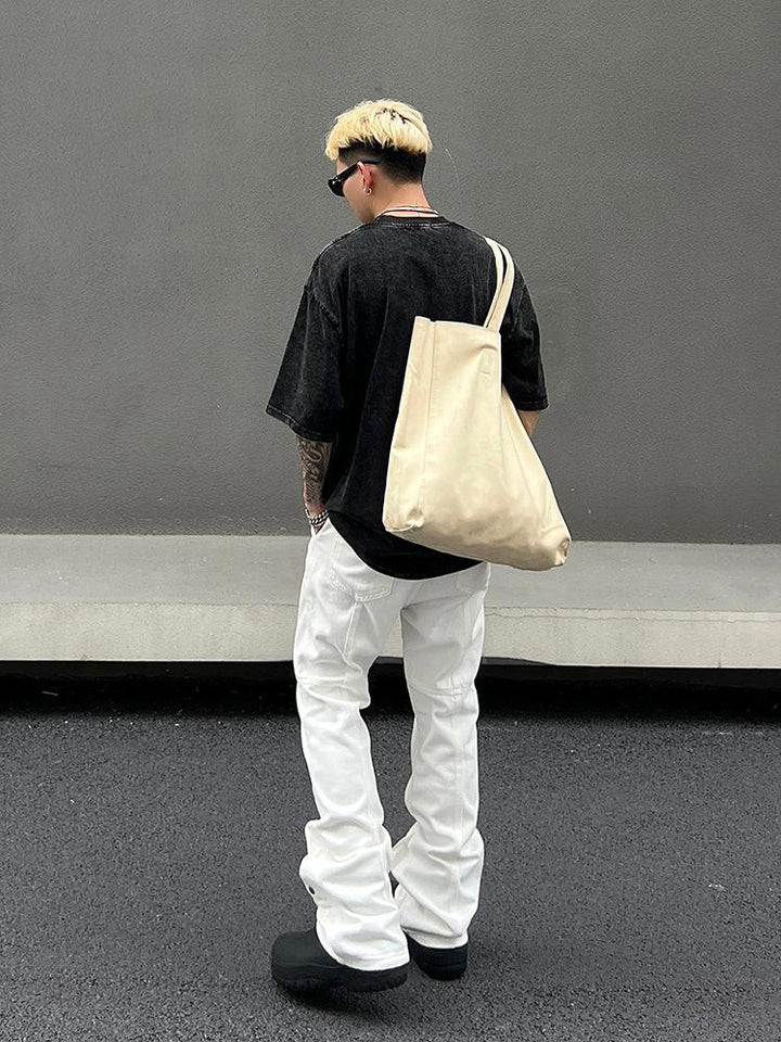 Straight-leg Micro Flared Jeans
