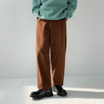 Straight-leg Woolen Pants