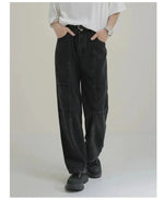Straight-leg Workwear Denim Pants