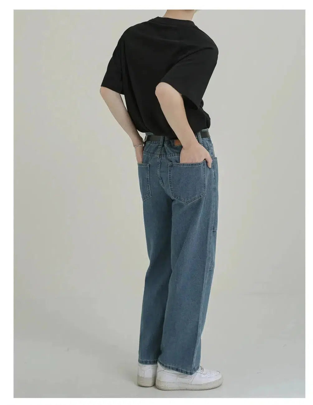 Straight-leg Workwear Denim Pants
