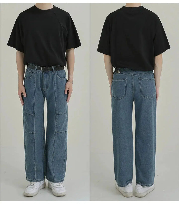 Straight-leg Workwear Denim Pants
