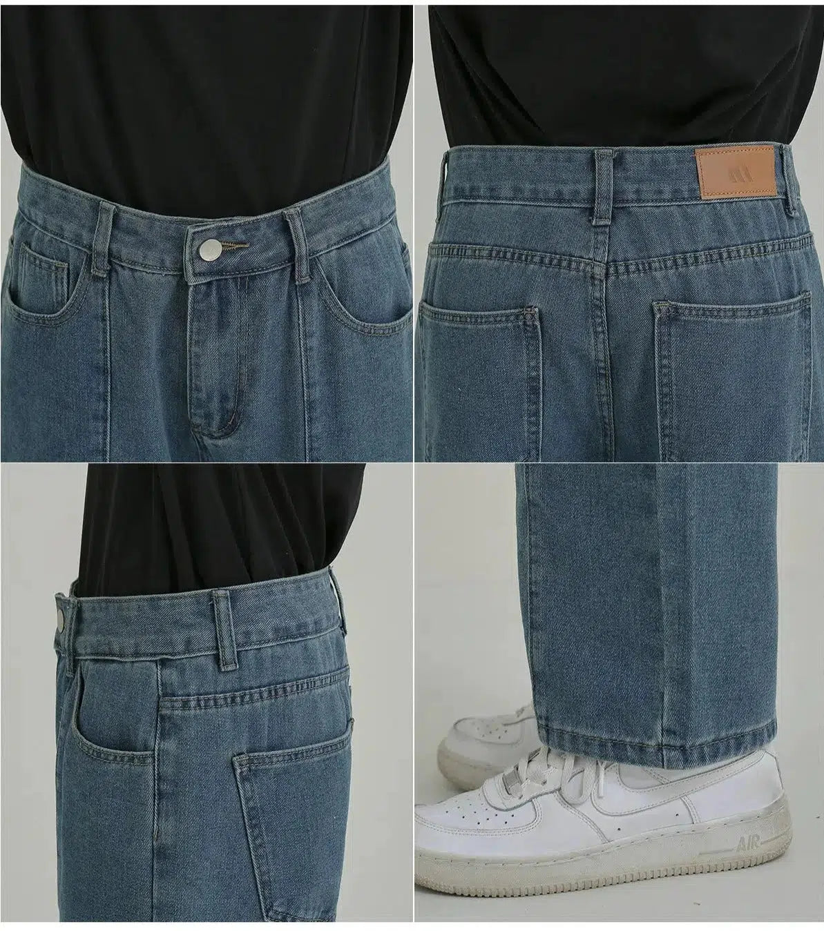 Straight-leg Workwear Denim Pants