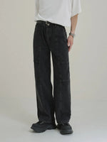 Straight-leg Workwear Denim Pants