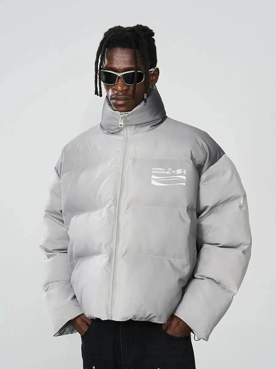 Street Style Typography Down Jacket