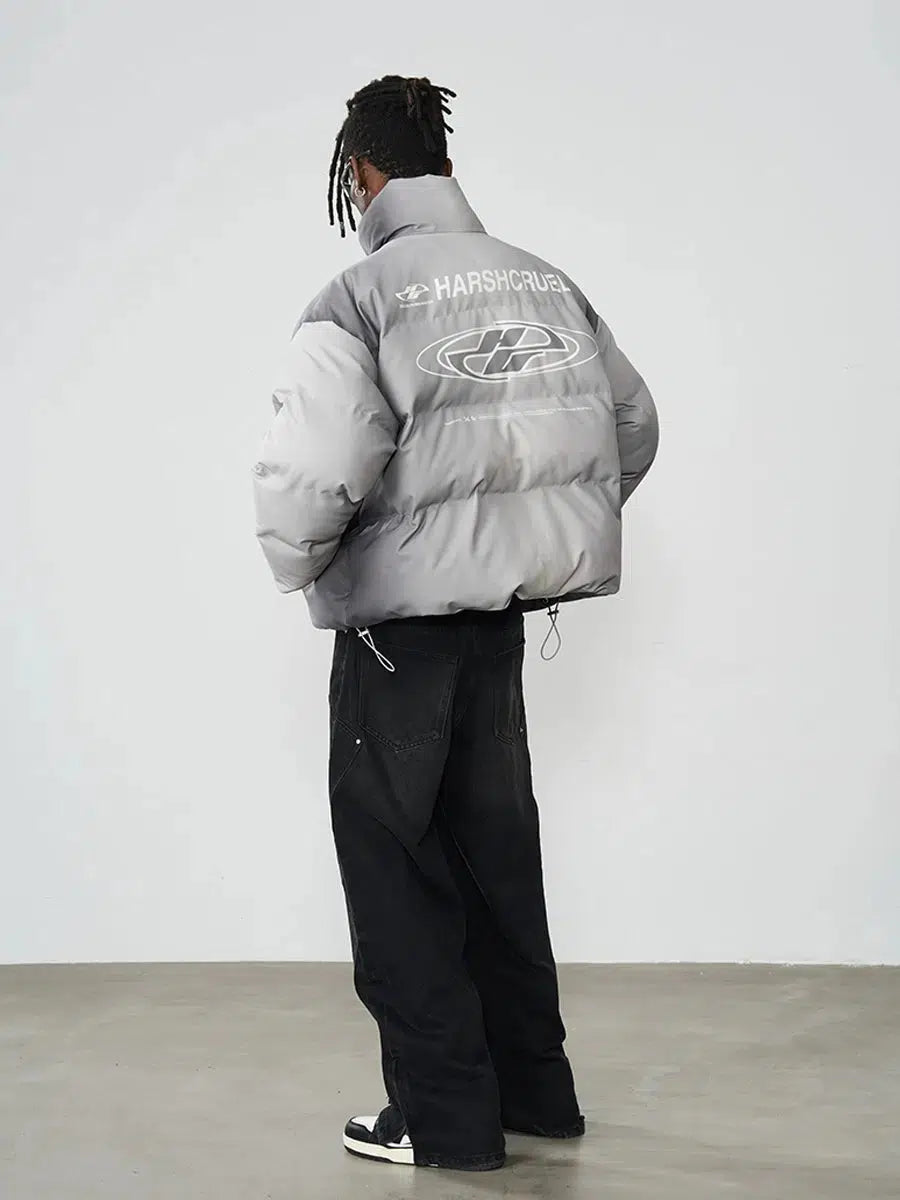 Street Style Typography Down Jacket