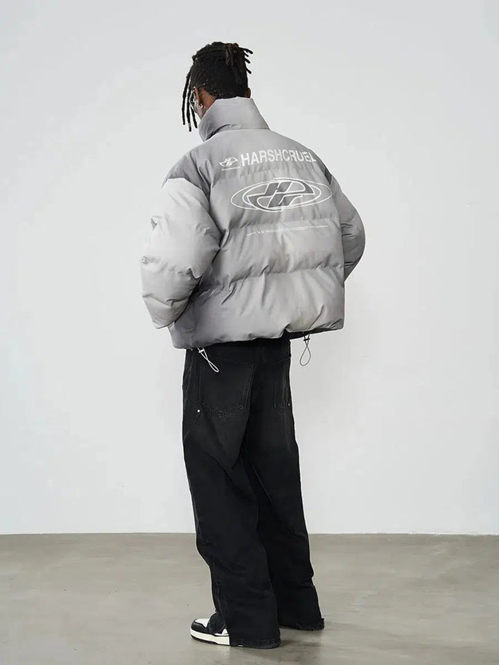 Street Style Typography Down Jacket