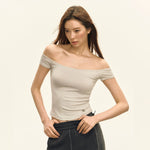 Stretch One-shoulder T-shirt