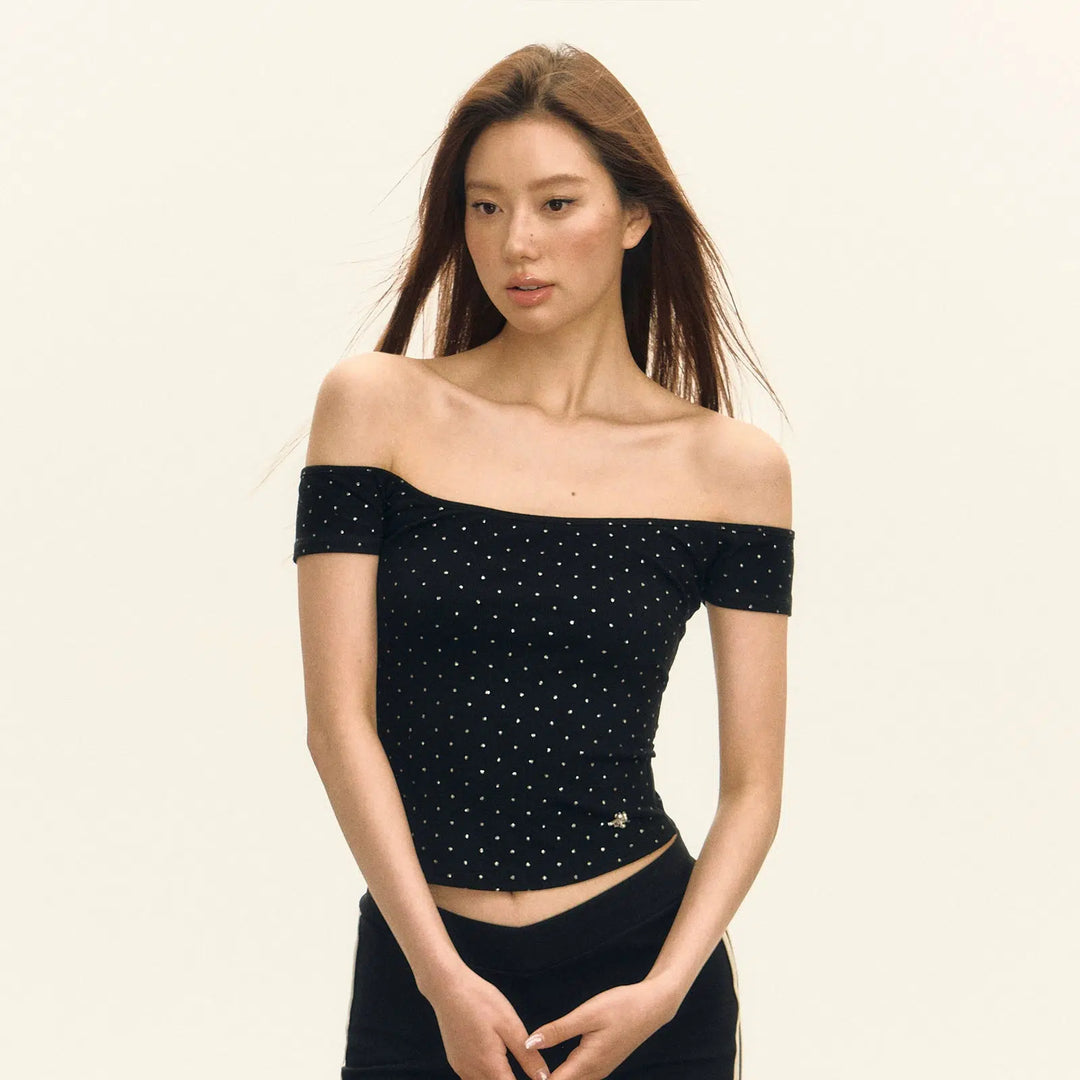 Stretch One-shoulder T-shirt