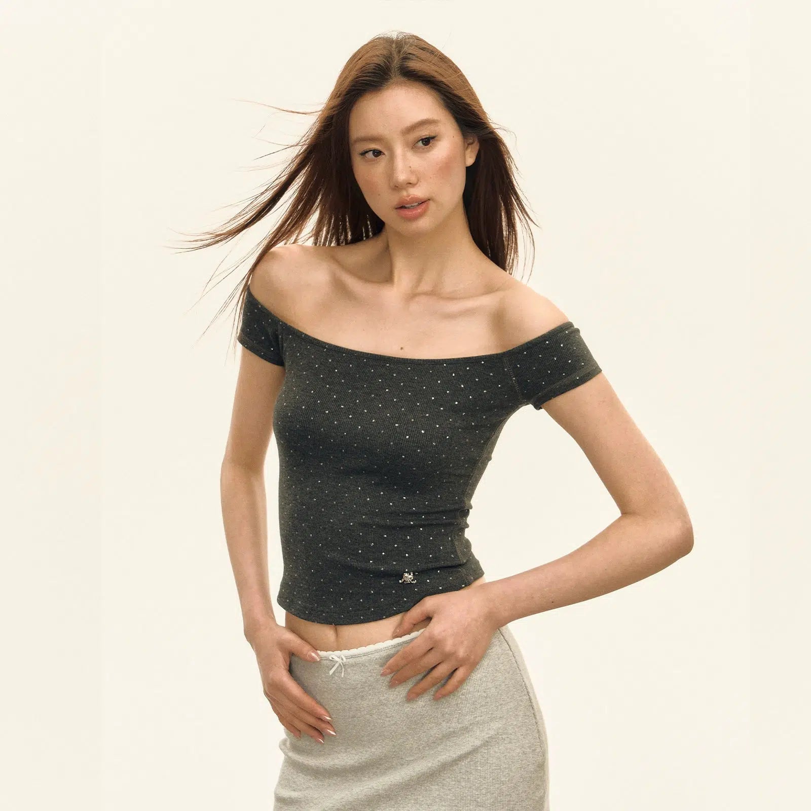 Stretch One-shoulder T-shirt