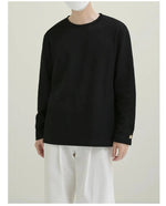 Stretch Solid Color Long Sleeve T-shirt