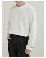 Stretch Solid Color Long Sleeve T-shirt