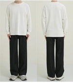 Stretch Solid Color Long Sleeve T-shirt