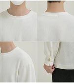 Stretch Solid Color Long Sleeve T-shirt