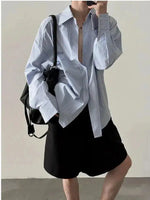 Striped Button-Up Shirt