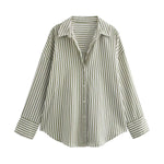 Striped Button-Up Shirts