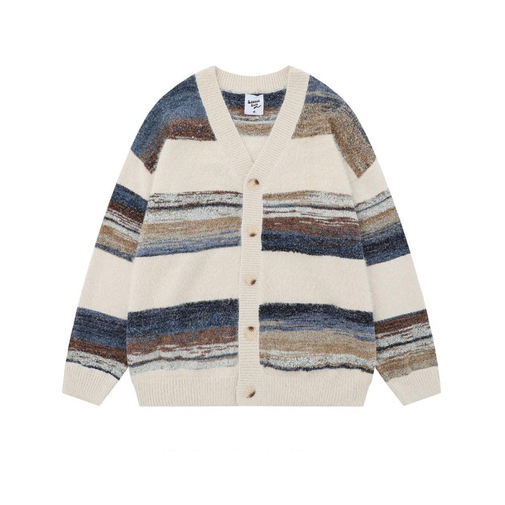 Striped Cardigan Sweater Jacket