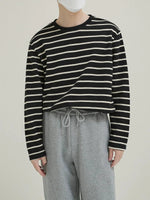 Striped Crew Neck Sweatshirt