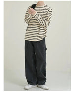 Striped Crew Neck Sweatshirt