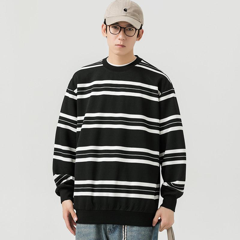 Striped Crewneck Sweatshirt