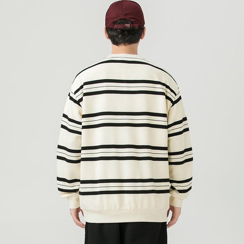 Striped Crewneck Sweatshirt