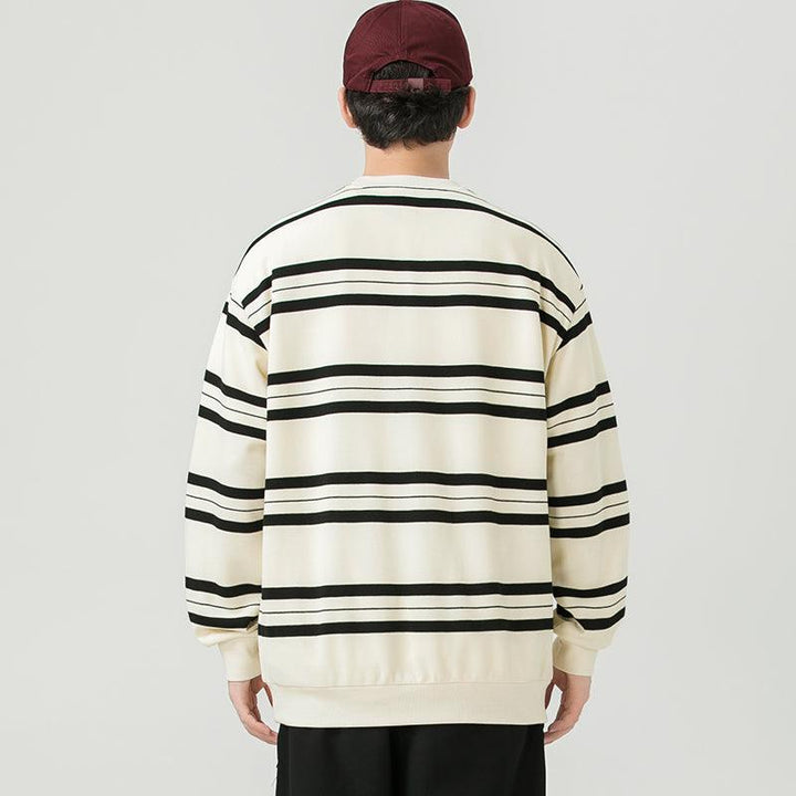 Striped Crewneck Sweatshirt