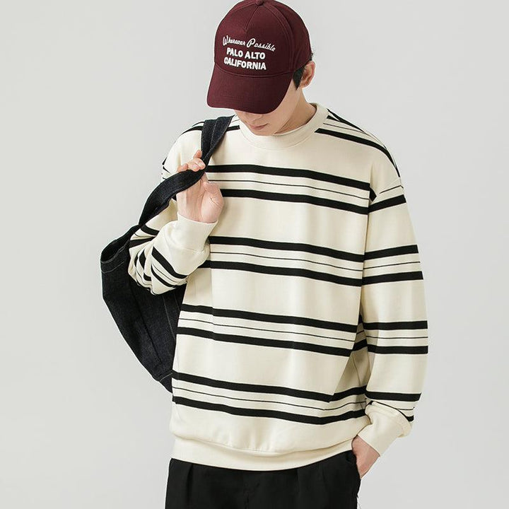 Striped Crewneck Sweatshirt