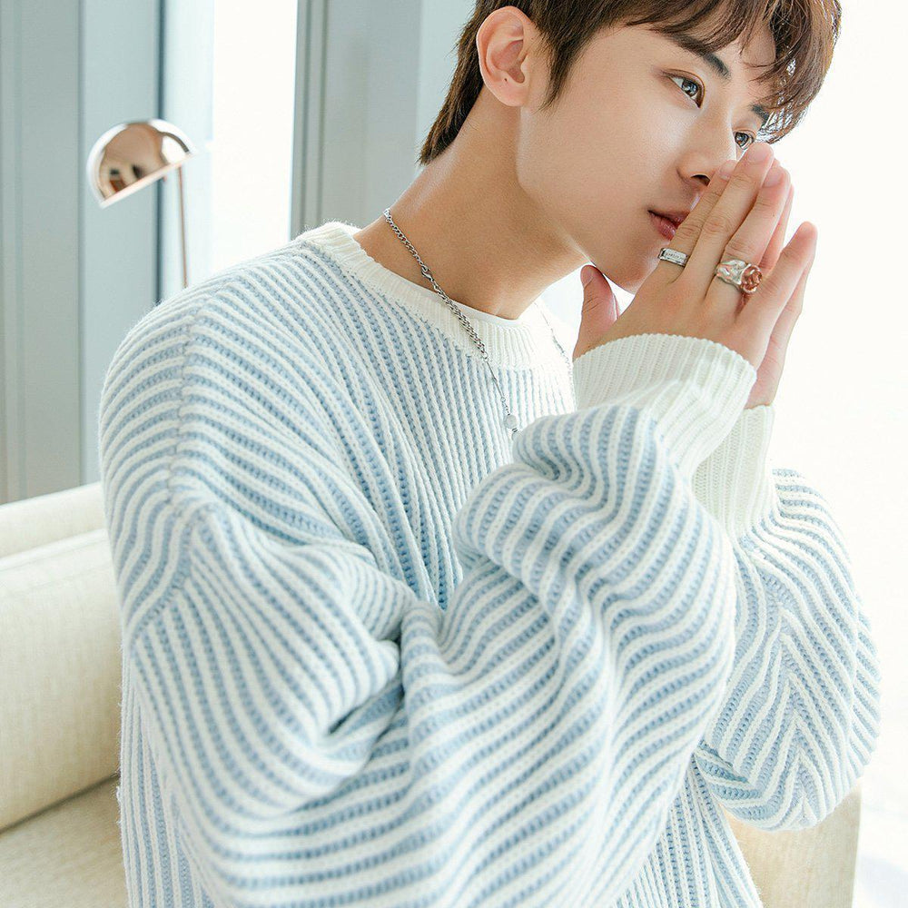 Striped Knit Pullover