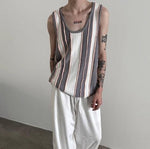 Striped Knit Vest