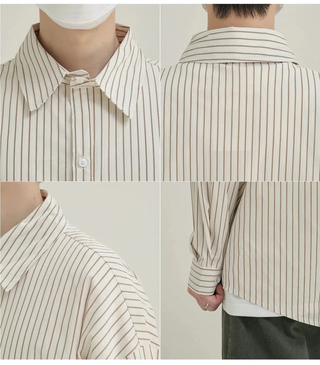 Striped Long Sleeve Overshirt