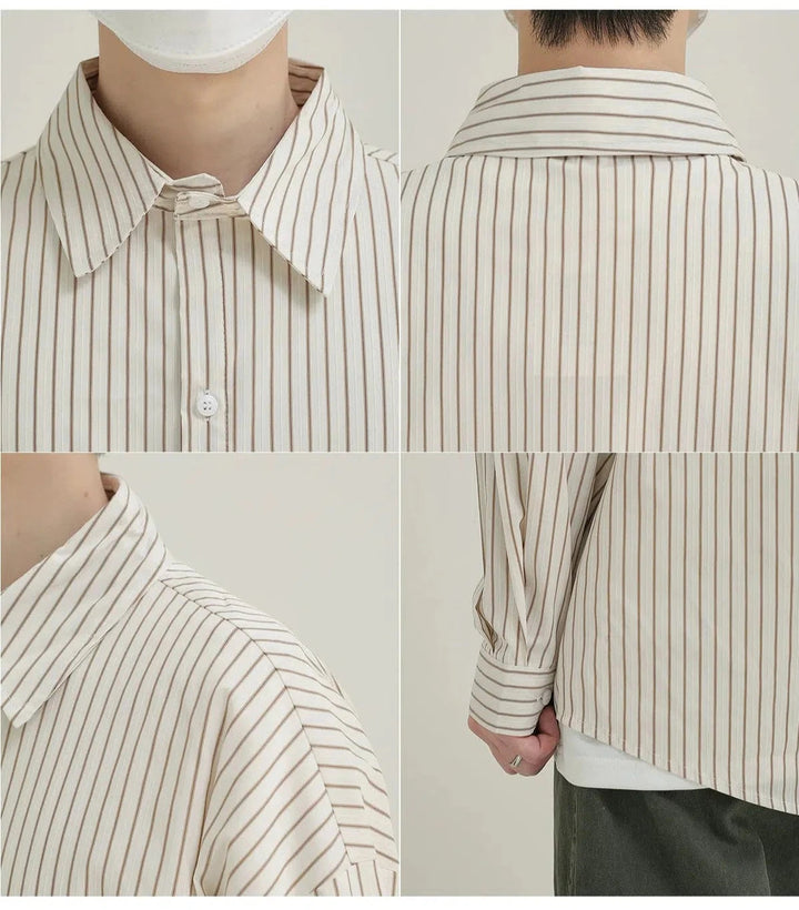 Striped Long Sleeve Overshirt