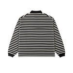 Striped Long Sleeve Polo Shirt