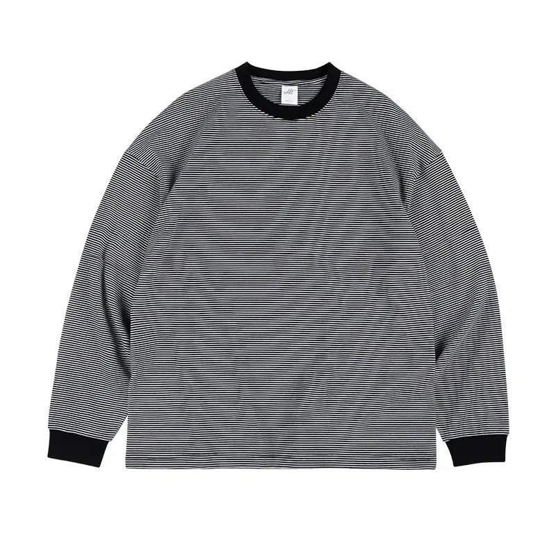 Striped Long Sleeve Pullover