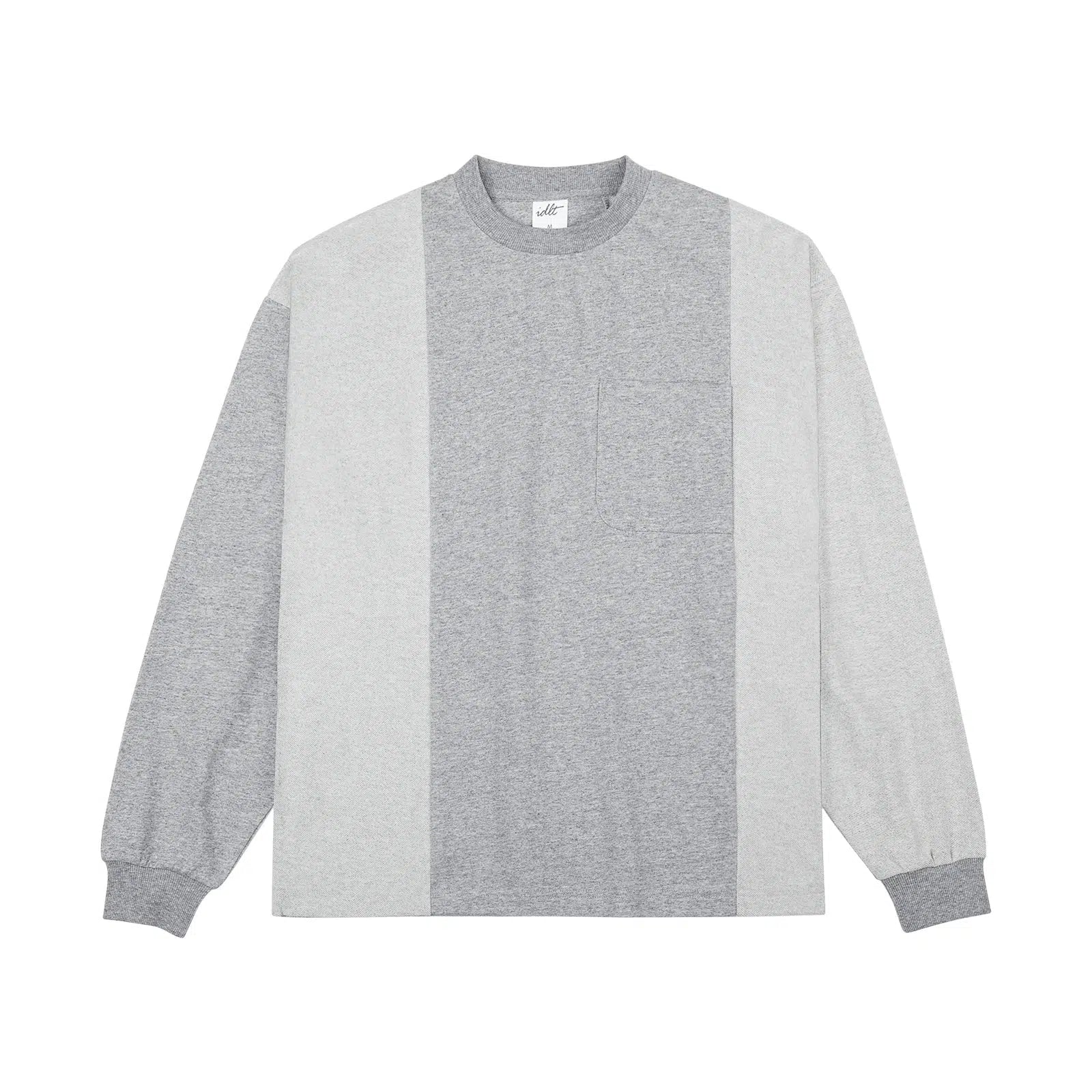 Striped Patchwork Pocket Pullover