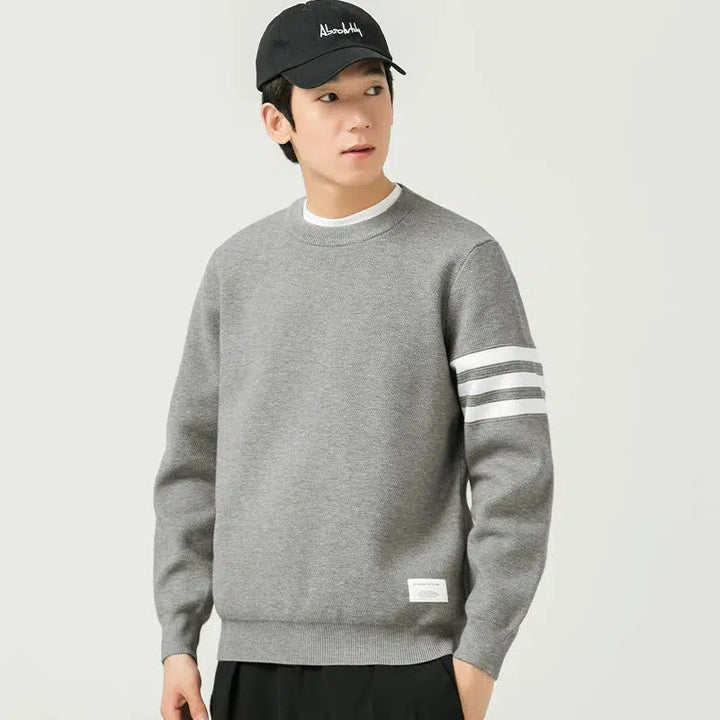 Striped Round Neck Sweater