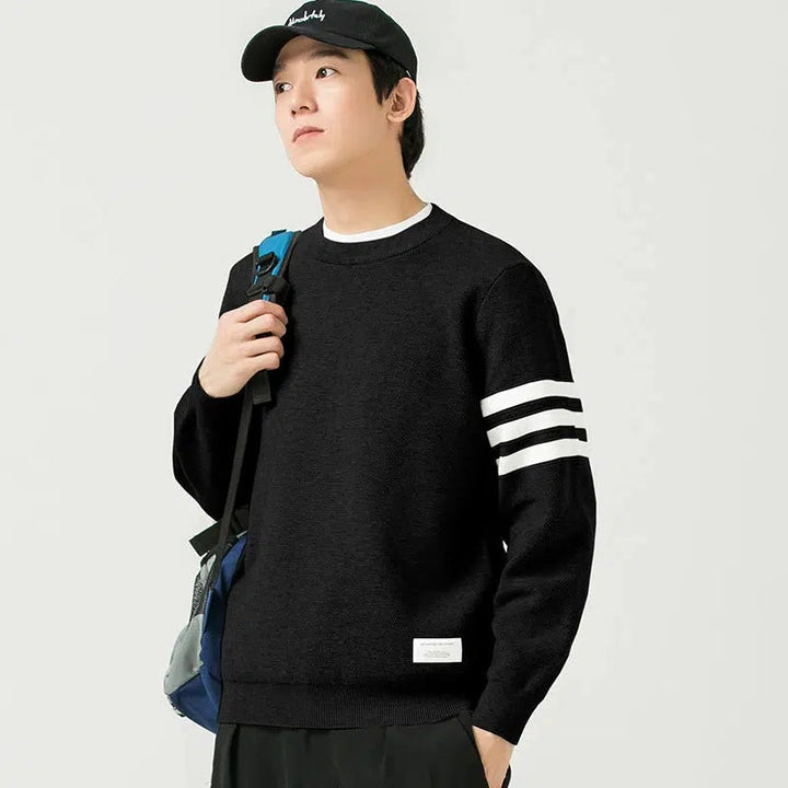 Striped Round Neck Sweater