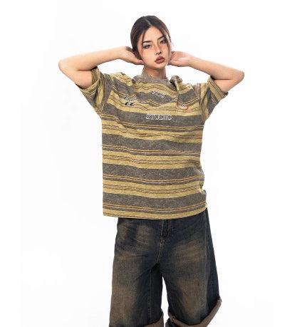 Striped Short-sleeved T-shirt