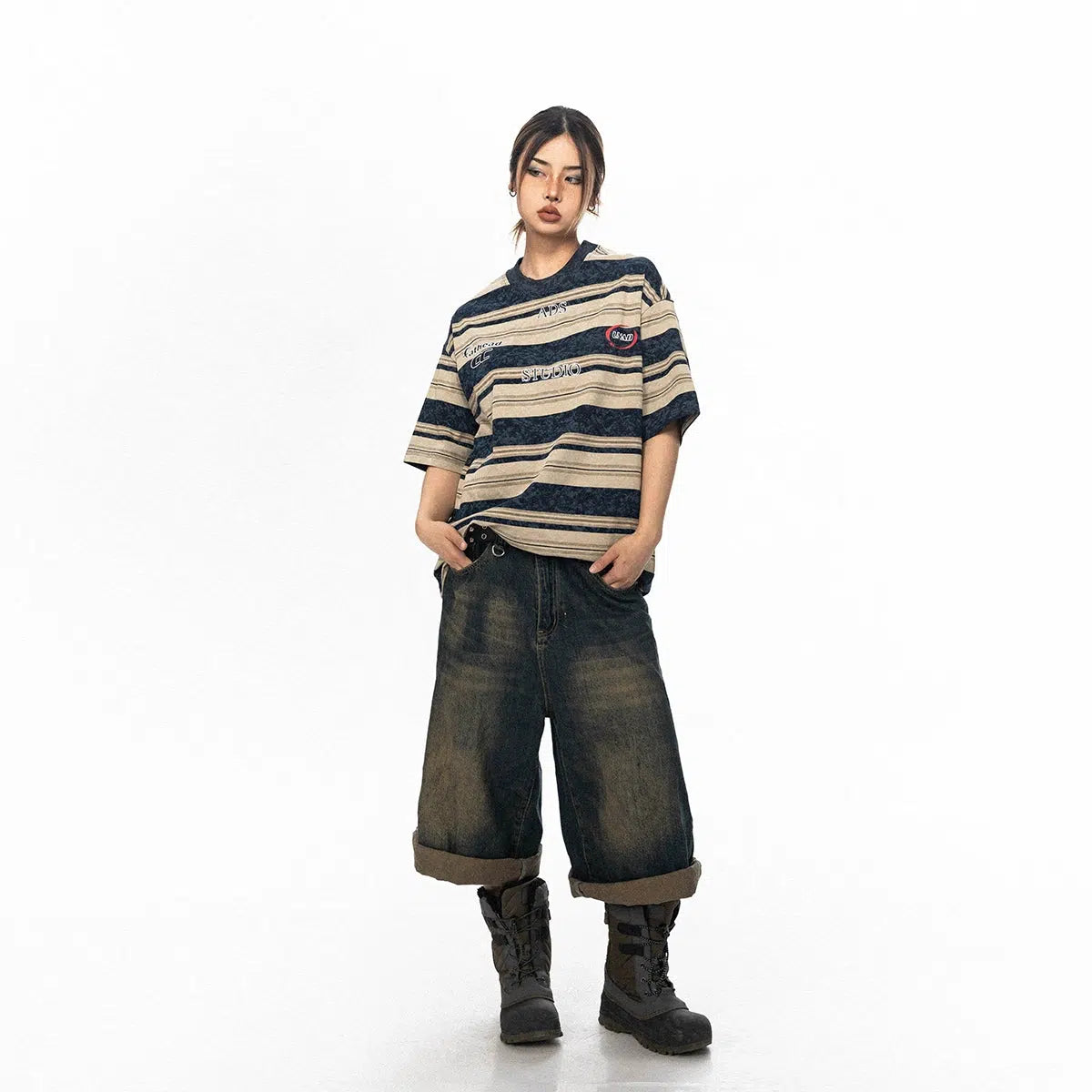 Striped Short-sleeved T-shirt