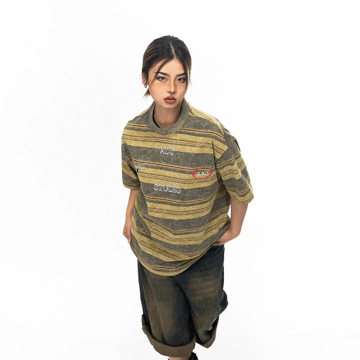 Striped Short-sleeved T-shirt