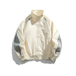 Striped Sleeves Windbreaker Jacket