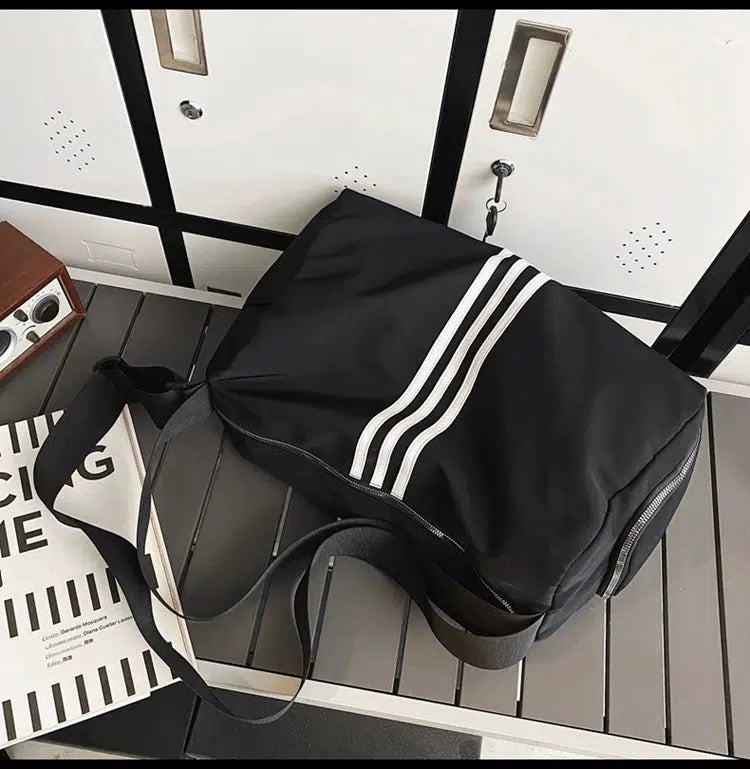 Stripes Sporty Oversized Utility Bag