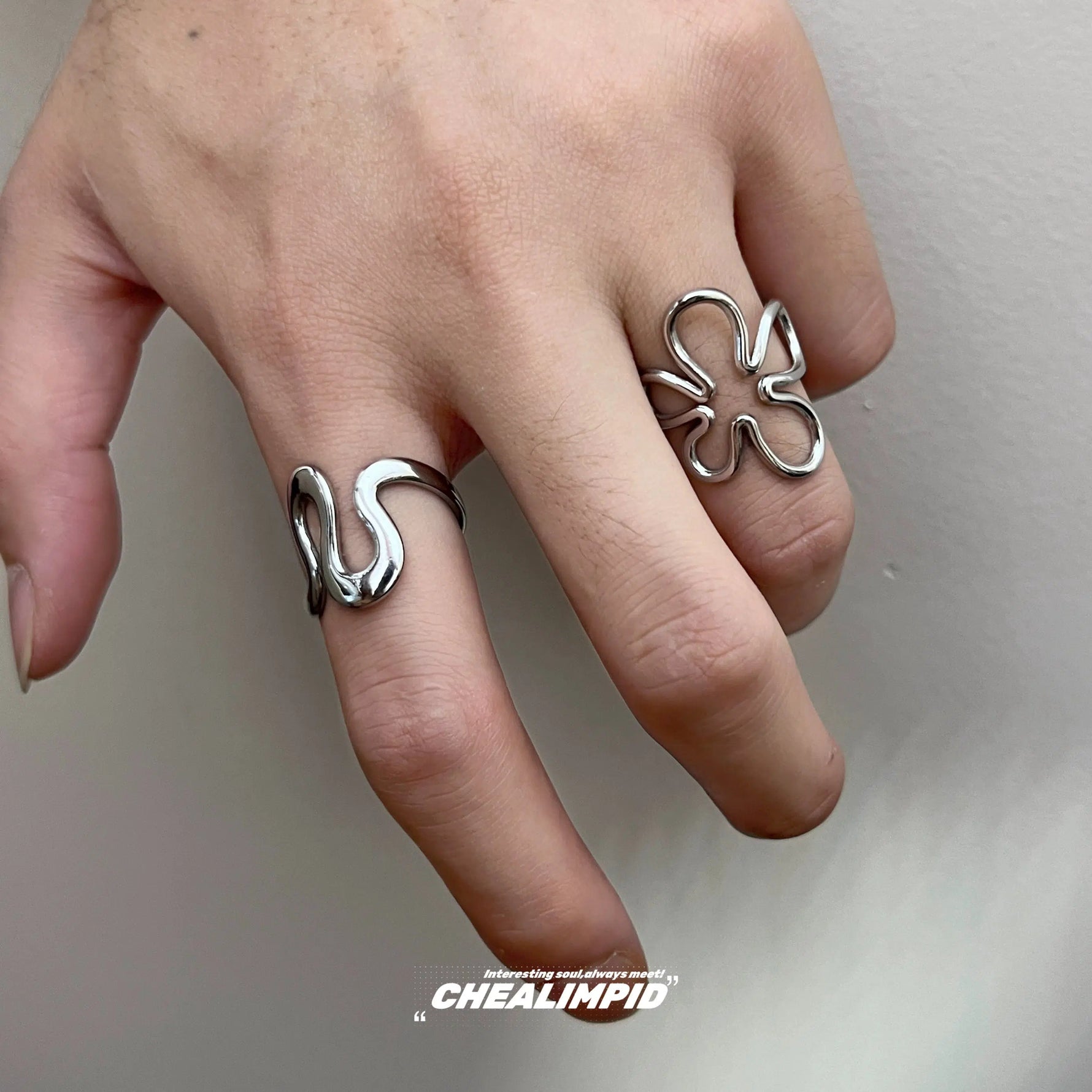 Geometric Metal Ring