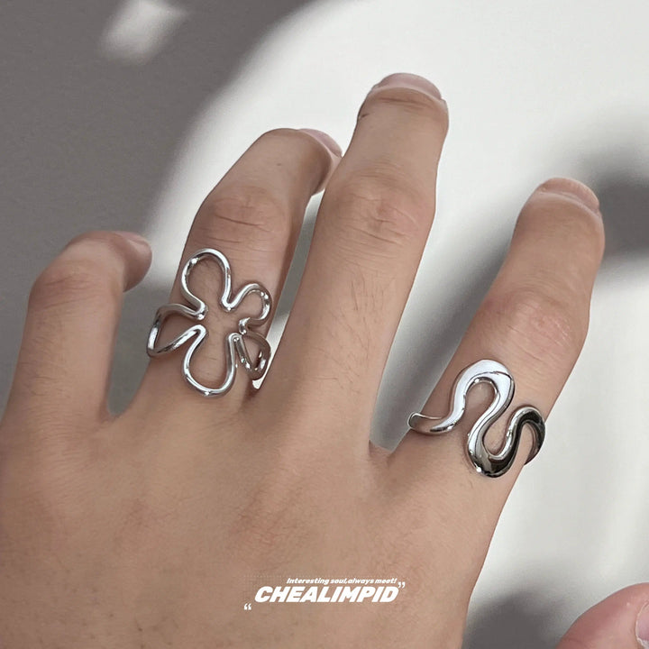 Geometric Metal Ring