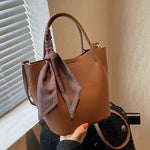 Stylish Bucket Shaped Leather Bag