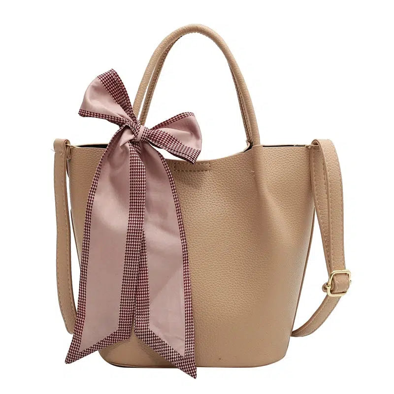 Stylish Bucket Shaped Leather Bag