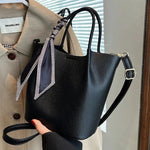 Stylish Bucket Shaped Leather Bag