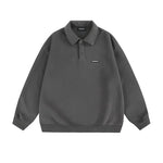 Stylish Collared Hoodie Sweatshirt